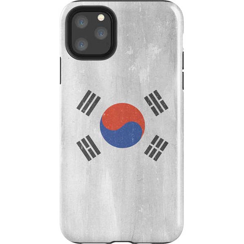 South Korean Flag Distressed iPhone 11 Pro Max Impact Case
